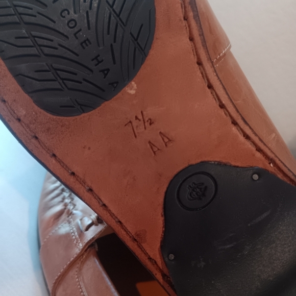 Cole Haan Country Loafers Womens 7.5 Narrow Leather Brown Horsebit Made in Italy - Picture 5 of 6